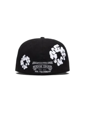 Cotton Wreath New Era 59FIFTY canvas fitted pet zwart