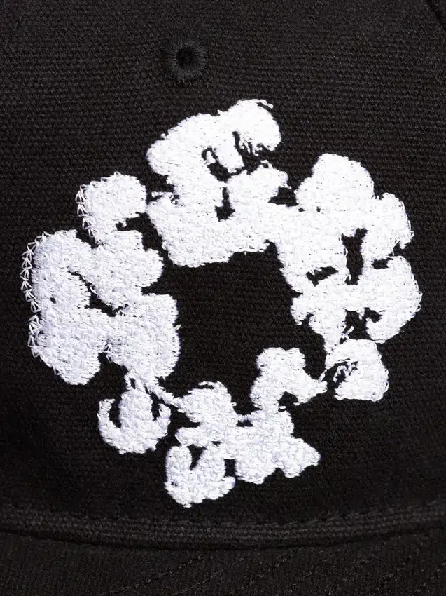 Cotton Wreath New Era 59FIFTY canvas fitted pet zwart