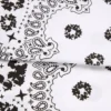 Cotton Wreath Paisley-bandana met kransmotief, wit