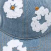 Cotton Wreath Raw Denim-pet, lichte wassing