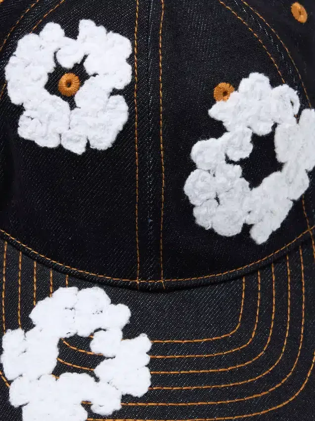 Cotton Wreath Raw Denim-pet Washed Indigo