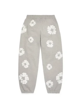 Cotton Wreath Sweatpant Grijs