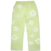 Cotton Wreath Sweatpant met kransmotief, mintgroen