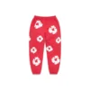 Cotton Wreath Sweatpant voor kinderen, rood
