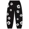 Cotton Wreath Sweatpant, zwart