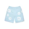Cotton Wreath-sweatshort poederblauw