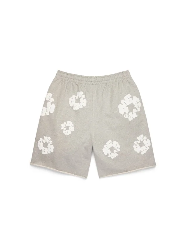 Cotton Wreath-sweatshorts grijs
