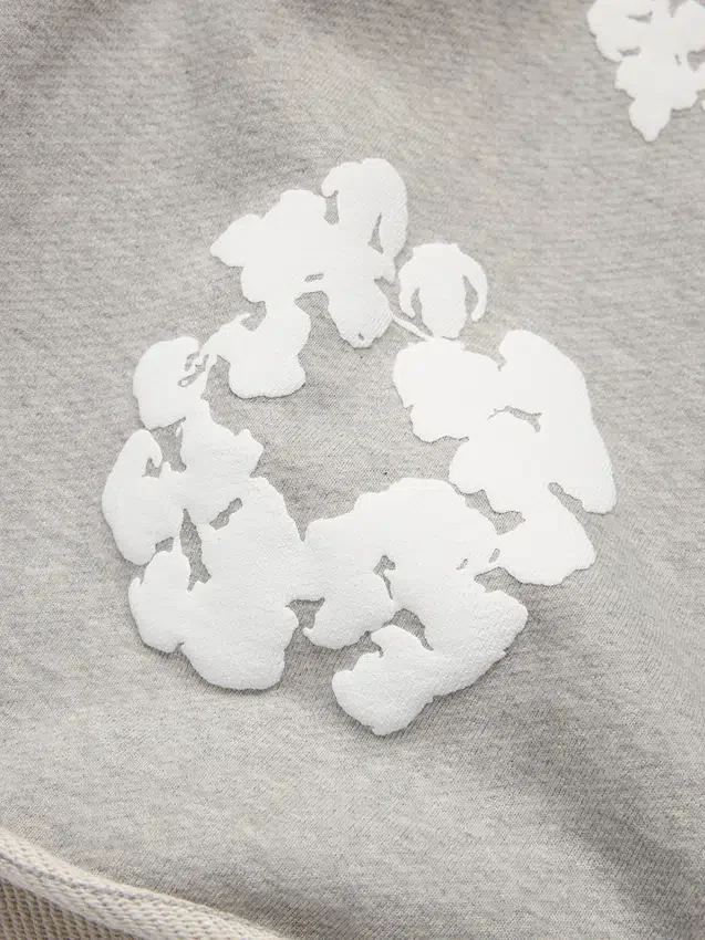 Cotton Wreath-sweatshorts grijs