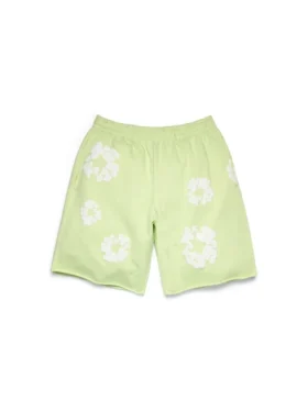 Cotton Wreath-sweatshorts in mintgroen