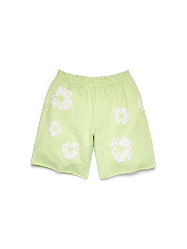 Cotton Wreath-sweatshorts in mintgroen