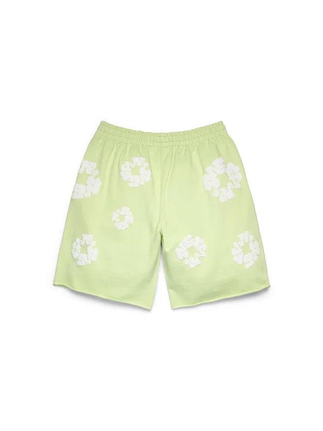 Cotton Wreath-sweatshorts in mintgroen