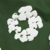 Cotton Wreath Sweatshorts met kransmotief, groen
