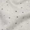 Crystal gebreide trui met ronde hals, zwart