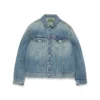 Denim-jasje met licht gewas