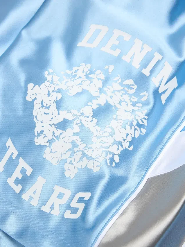Denim U basketbalshort lichtblauw