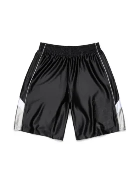 Denim U-basketbalshort, zwart
