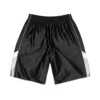 Denim U-basketbalshort, zwart