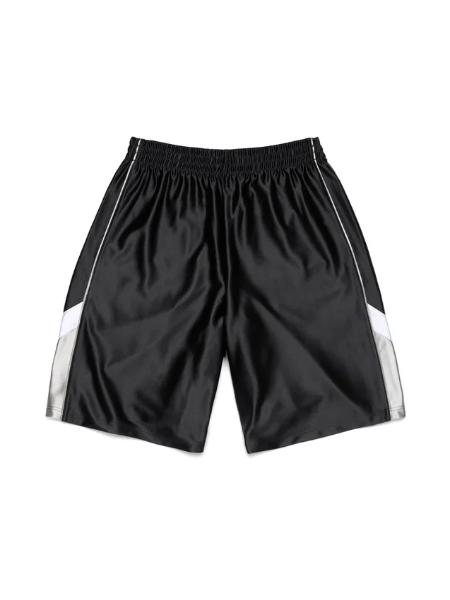 Denim U-basketbalshort, zwart