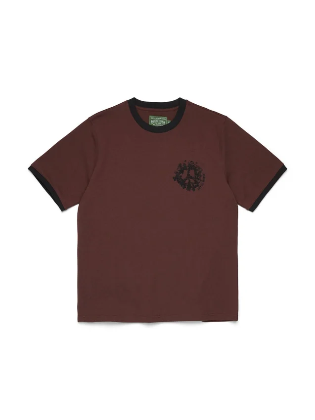 Denim U Ringer T-shirt bruin