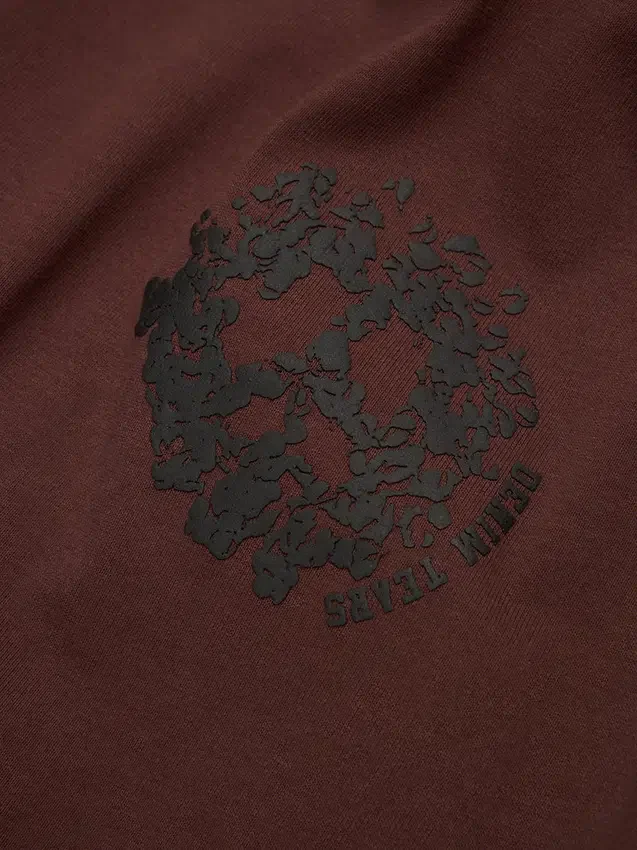 Denim U Ringer T-shirt bruin