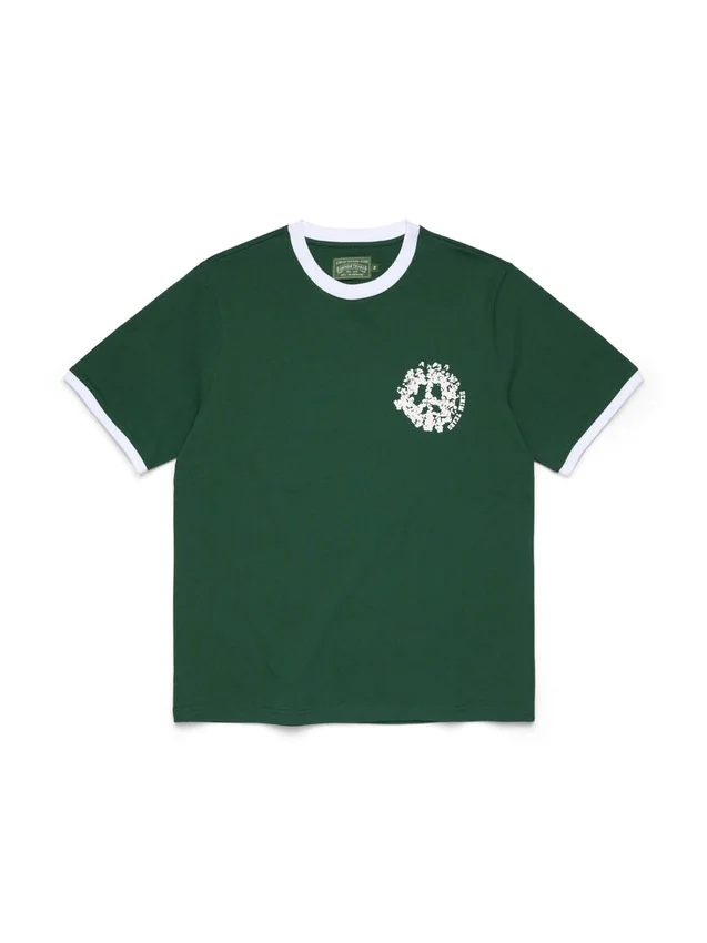 Denim U Ringer T-shirt Groen