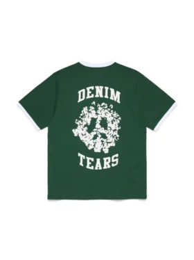 Denim U Ringer T-shirt Groen