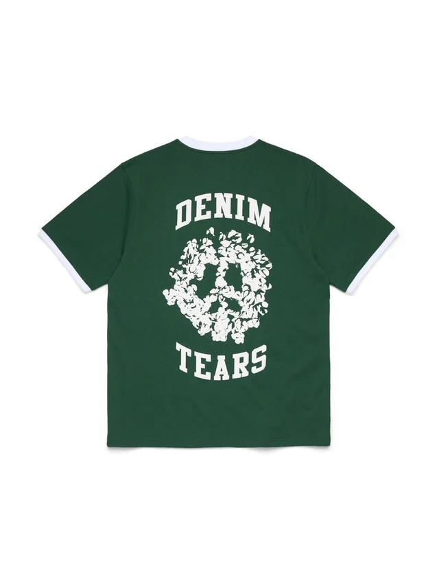 Denim U Ringer T-shirt Groen