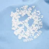 Denim U Ringer T-shirt lichtblauw