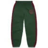 Denim U-sweatbroek met panelen, groen