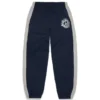 Denim U-sweatbroek met panelen marineblauw