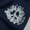 Denim U-sweatbroek met panelen marineblauw