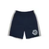 Denim U Sweatshort met panelen marineblauw