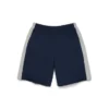 Denim U Sweatshort met panelen marineblauw