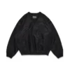 Denim U-warm-up-pullover, zwart