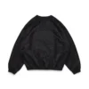 Denim U-warm-up-pullover, zwart