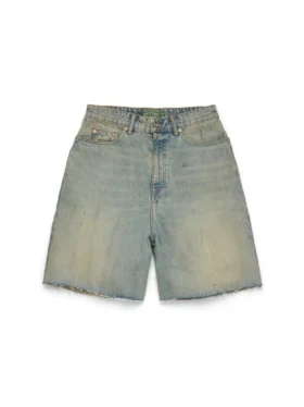 Denimshort met 'Dirty Wash'-effect