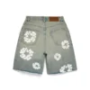 Dirty Wash Cotton Wreath Denimshort