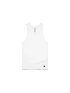 DT Flag 3-pack geribbeld hemdje wit