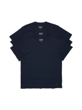 DT Flag 3-pack T-shirt marineblauw