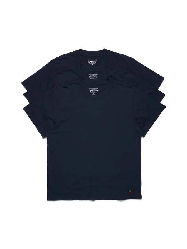 DT Flag 3-pack T-shirt marineblauw