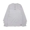 DT Flag 3-pack T-shirt met lange mouwen, grijs
