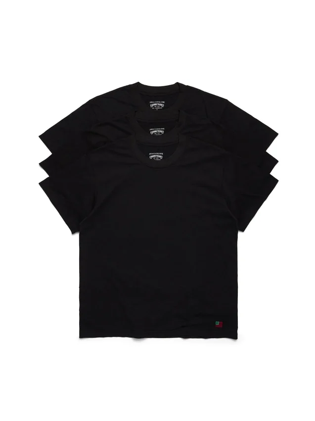 DT Flag 3-pack T-shirts Zwart