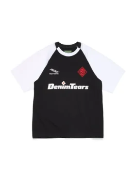 DT Football Raglan-T-shirt Zwart