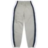 DT gestreepte joggingbroek met open zoom, grijs