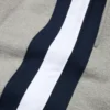 DT gestreepte joggingbroek met open zoom, grijs