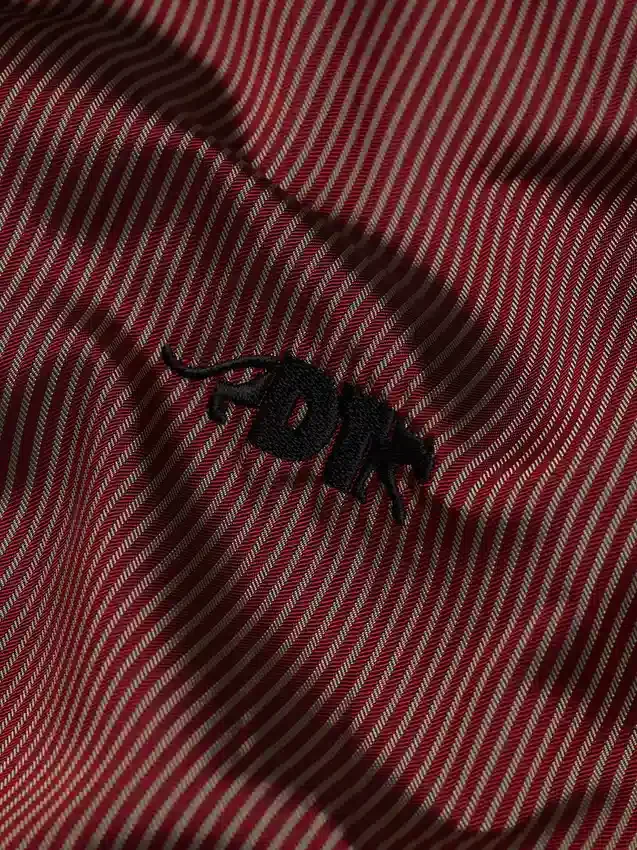 DT Panther overhemd met korte mouwen en knopen, rood