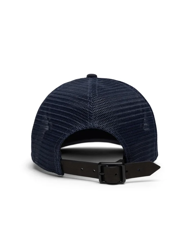 DT-truckerpet met stempelpatroon, marineblauw