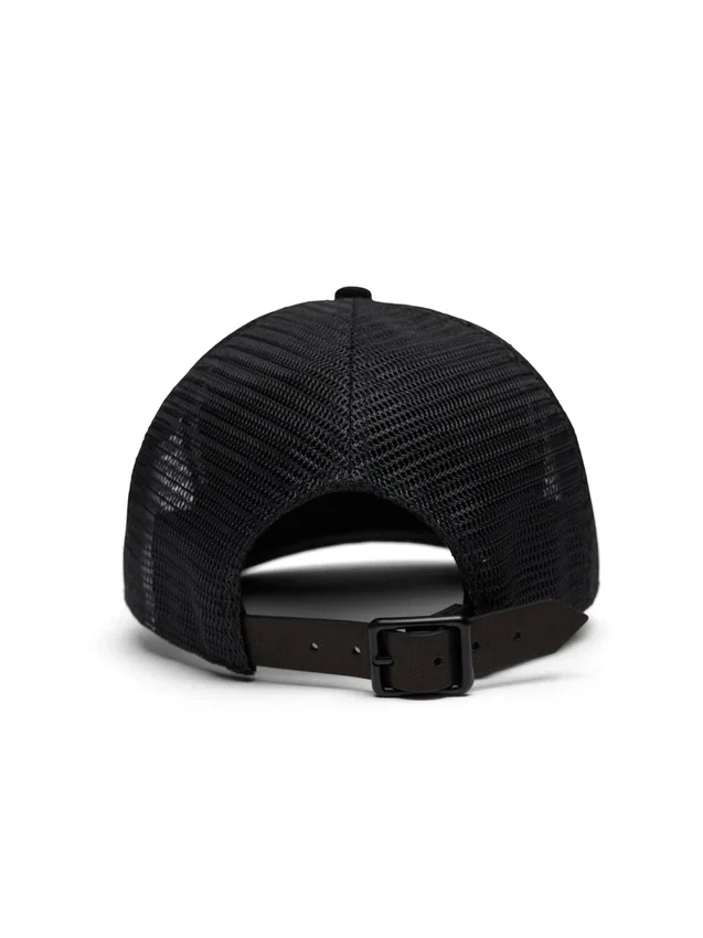 DT Truckerpet met stempelpatroon, zwart
