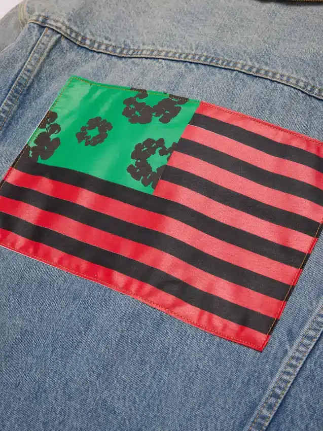 Flag-Denimjasje, lichte wassing