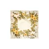 Floral zijden bandana, crème